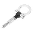 A ABSOPRO Fordに対応 フォーカス1998-2025用 車両用トウバー フロントリアトウフック 15.6mm アルミニウム合金 98.5mm シルバ...