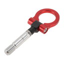 Hihaha マツダに対応 RX8用 2003-2008年 車用トウバー フロントリアトウフック 11mm アルミニウム合金 104mm レッド 1セット