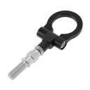 A ABSOPRO BYDに対応 FO 2008-2015用 車両用トウバー フロントリアトウフック 15.3 mm アルミニウム合金 98mm ブラック 1セ...