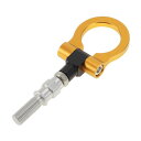 A ABSOPRO BYDに対応 FO 2008-2015用 車両用トウバー フロントリアトウフック 15.3 mm アルミニウム合金 98mm ゴールドトーン...