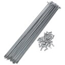 A ABSOPRO 36セット 12G 自転車のスポーク 241 mm 自転車ホイールスポーク 45鋼 亜鉛メッキ シルバートーン