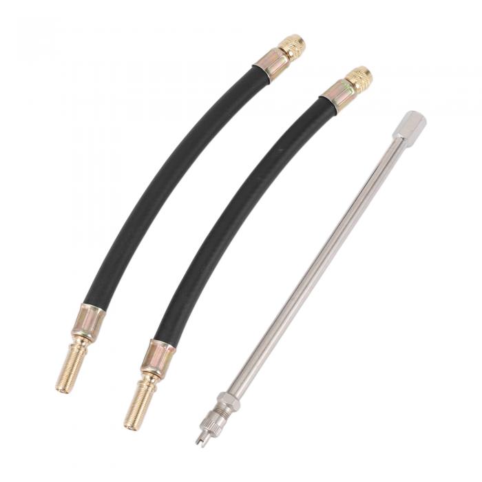 REPAIROCK 180度の銅製タイヤバルブ延長子 車両用モーターサイクルRVトラックバイク用 柔軟な210mmタイヤバルブ延長子 1セット(4)