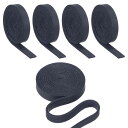 PATIKIL 8mm フラットレザーストラップ 1M 5ロール PUレザーストリップ 片面 DIY 工芸品作り ブレスレット 財布 ストラップ 宝石メイキング...