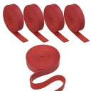 PATIKIL 10mm フラットレザーストラップ 1M 5ロール PUレザーストリップ 片面 DIY 工芸品作り ブレスレット 財布 ストラップ 宝石メイキン...