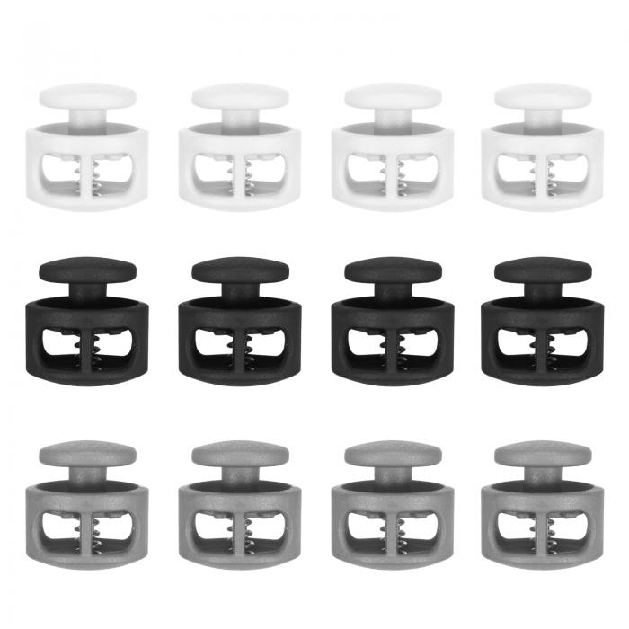 商品詳細 特徴 【属性1】カラー: 黒,ホワイト,グレー; 材質: プラスチック; パッキングリスト: 30 x ダブルホールスプリングストッパー(各色10個)【属性2】穴径:6 mm; 全体サイズ:16.5 x 13 mm(D x L)【属性3】合金素材:丸型コードストップは硬質PP素材で作られており、軽量で壊れにくく、錆びる心配もなく、長期間使用できます。【属性4】スプリングローデッド: コードロックのスプリング構造は、クランプのようにコードをしっかりと固定し、抜け落ちを防ぎます。コードが所定の位置に留まり、抜け落ちるのを防ぎます。【属性5】説明: コードロックを自由に上下にスライドさせるために、簡単に押し込んでください。リリースすると、テンションが締まり、コードロックが所定の位置に固定されます。【商品説明】コードロックは、破損したものを交換したり、DIYプロジェクトに使用されます。ドローストリング、衣類、バックパック、スポーツウェア、シューレース、シューズバッグ、テントなど、広く使用されています。br>仕様カラー: 黒、ホワイト、グレー材質: プラスチック穴径:6 mm 全体サイズ:16.5 x 13 mm (D x L)パッキングリスト: 30 x ダブルホールスプリングストッパー(各色10個)利点丸型コードストップは硬質PP素材で作られており、軽量で壊れにくく、錆びる心配もなく、長期間使用できます。コードロックのスプリング構造は、クランプのようにコードをしっかりと固定し、抜け落ちを防ぎます。コードが所定の位置に留まり、抜け落ちるのを防ぎます。br>説明コードロックを自由に上下にスライドさせるために、簡単に押し込んでください。リリースすると、テンションが締まり、コードロックが所定の位置に固定されます。注意ご注文前に穴径をご確認ください。 注意書き ■商品の色及びサイズは、撮影状況やPC環境により多少異なって見える場合がございます。 ■サイズは目安です。商品により若干の誤差がございます。 ■メーカーの都合により、商品細部のデザインや素材が予告無く変更される場合がございます。