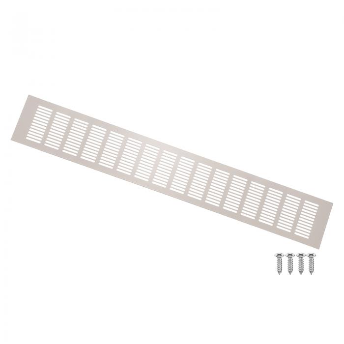 ドアエアベントカバー 27.6" x 4" アルミニウム換気グリル装飾カバー ルーバー付きエアリターンベント..