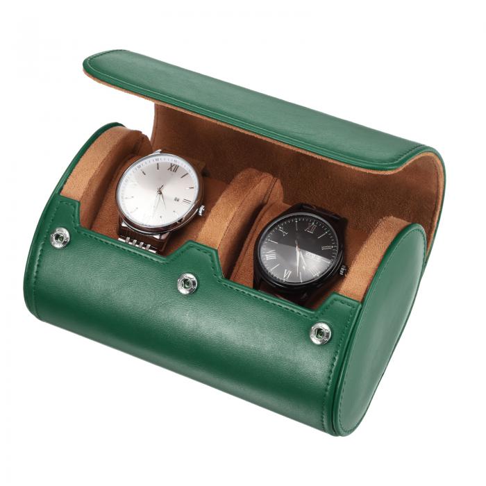 メンズ用ウォッチトラベルケース レザー製ウォッチロール 旅行用ウォッチ収納ボックス クリスマス 誕生..
