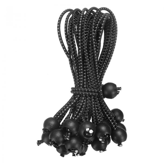 8" ボールバンジーコード 25個セット ボール付きバンジーコード テント キャンプ タープ ポスター エキ..