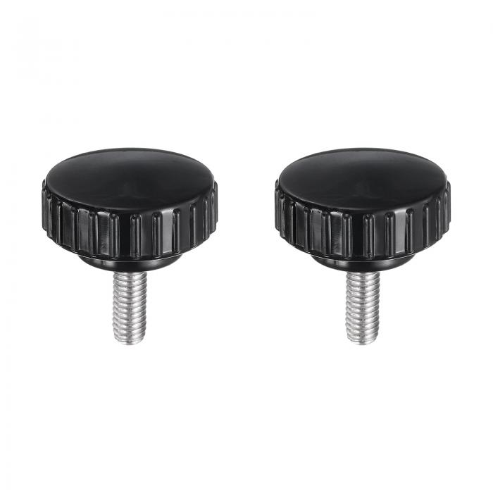 2個のナツメヤシクランプノブM6 x 16mmメトリック304ステンレススチールメススレッドサムスクリューオ..