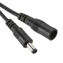 2個 3.28フィート 黒 DC 電源延長ケーブル 5.5mm x 2.1mm 電源アダプターケーブル 12V メスからオスへ IP カメラ CCTV LED ...
