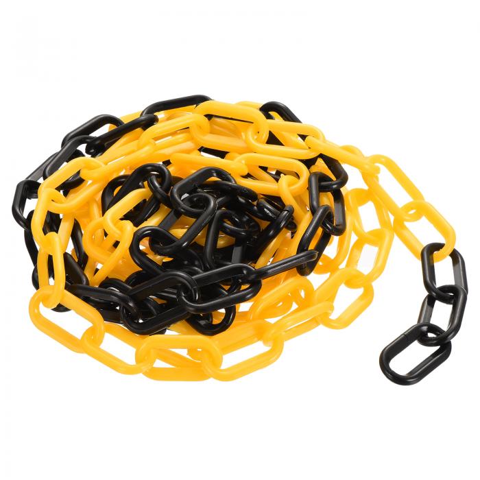 プラスチックチェーンリンク 1.3インチ10フィートプラスチックバリアチェーンセーフティーチェーンクラ..