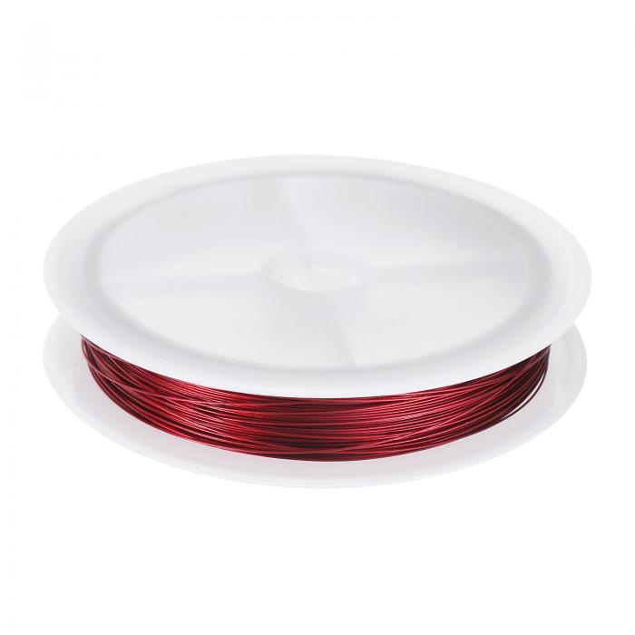 アーティスティックワイヤー 82フィート 長さ 28ゲージ ステンレス製 クラフト 宝石 ラッピング ワイヤー 錆びにくい ビーズ ワイヤー 宝石メイキング用品 クラフト用 ワインレッド(4)