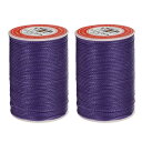 丸いレザー縫製ワックス糸 55m / 60ヤード ポリエステルワックスストリング 0.80mm ワックスステッチコード レザークラフト ブックバインディング ブ...