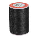 丸いレザー縫製ワックス糸 85m / 93ヤードワックスポリエステルストリング 0.65mmワックスステッチングコード レザークラフト ブックバインディング ブ...