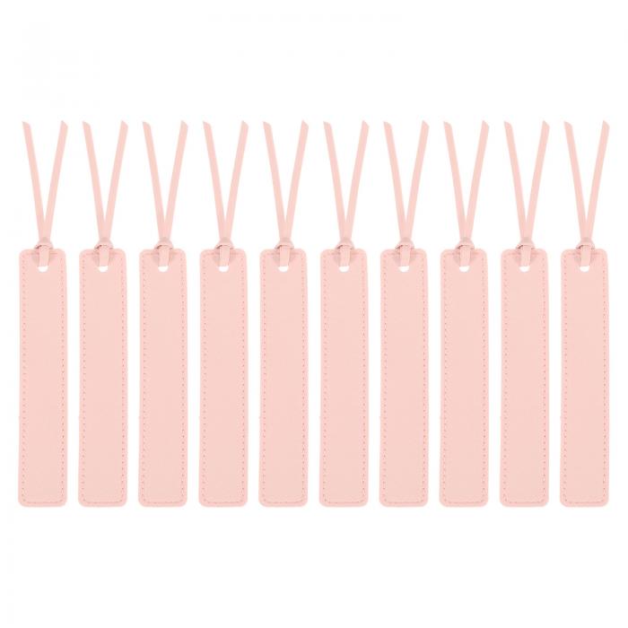 10個 レザーブックマーク レザーロープページマーカー付き クラシックステッチブックマーク 本を読む本..