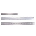 3pcs メタル定規セット 15/30cm ステンレス鋼メタルストレートエッジ 30cm アルミストレートエンドドローイングルーラー 教室 ホーム 事務所
