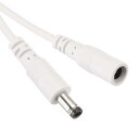 1個 3.28フィート ホワイト DC 電源延長ケーブル 5.5mm x 2.1mm 電源アダプターケーブル 12V メスからオスへ IP カメラ CCTV L...