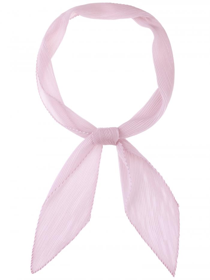 Elerevyo レディース プリーツ ピュア シフォン ロングスカーフ、無地 セミシアー ストレッチ ガーゼ ..