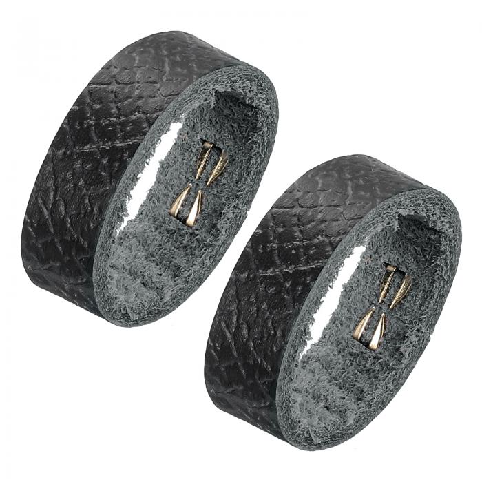 0.87インチ幅ベルト用のレザーベルトループキーパー2個、ベルトストラップリング、ラチェットベルトドレスベルト用のベルトバンド交換ストラップホルダーベルトアクセサリー、黒、2.95x0.39インチ