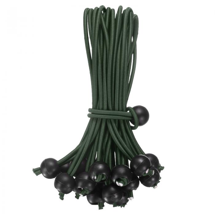 8" ボールバンジーコード 30個セット ボール付きバンジーコード タープタイダウン テント キャンプ タ..