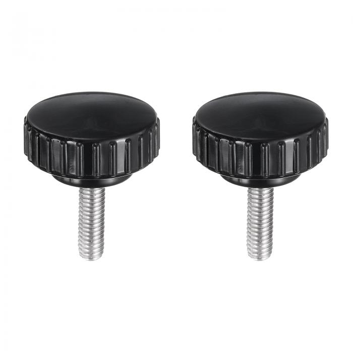 2個のナツメヤシクランプノブM6 x 20mmメトリック304ステンレススチールメススレッドサムスクリューオ..