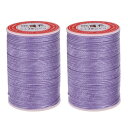 丸いレザー縫製ワックス糸 85m / 93ヤード ポリエステルワックスストリング 0.65mm ワックスステッチコード レザークラフト ブックバインディング ブ...