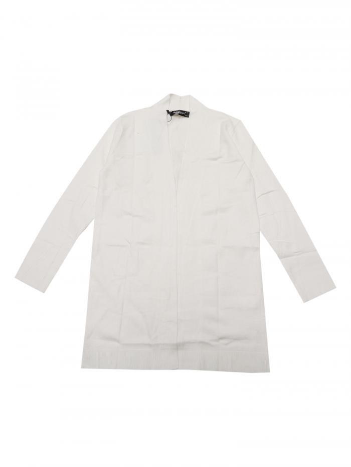 Allegra K レディース オープンフロントカーディガン 長袖 ストレッチ ソフト 秋冬 カジュアル ニット ..