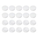 PATIKIL 35 mm/1-3/8インチ プラスチックホールプラグ、20個パック フラッシュタイプ ラウンドプラグ スナップインホールパネルチューブ キッチンキャビネット家具 フェンスポスト パイプインサートエンドキャップ、ホワイト