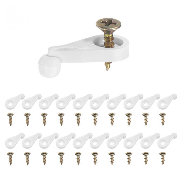 M METERXITY 200パック ガラスリテーナークリップ オフセット4mmプラスチックガラスパネルリテーナーク..