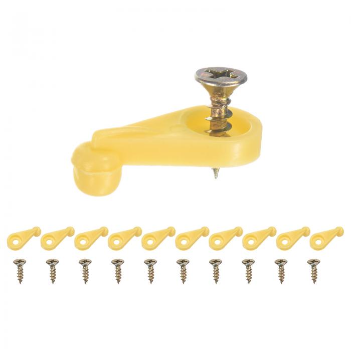 M METERXITY 100パック ガラスリテーナークリップ オフセット4mmプラスチックガラスパネルリテーナーク..