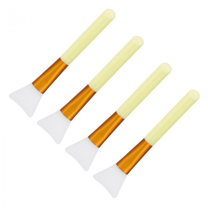 シリコンエポキシタワシ イエローアプリケーター DIYタワシ エポキシ樹脂カップ作成用 パック4個