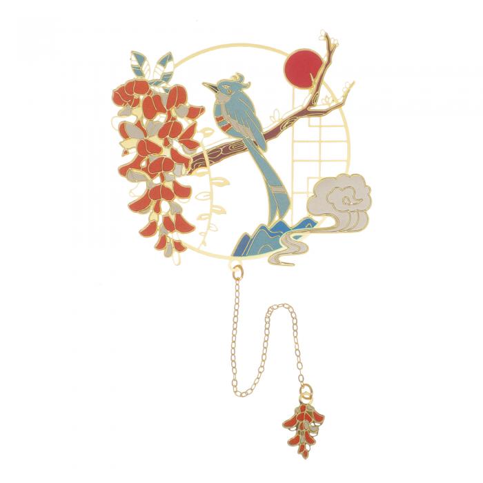 CAPASTEC しおり ブックマーク 栞 中国風 金属 友達 読者 本愛好家 読書用 オフィス用 プレゼント 収穫..