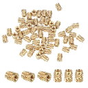 PATIKIL インサートナット M2.5x6 mm 埋め込みナット ネジ変換アダプター 家具 木工 DIY ジョイント 接合 補修用 真鍮製 20個
