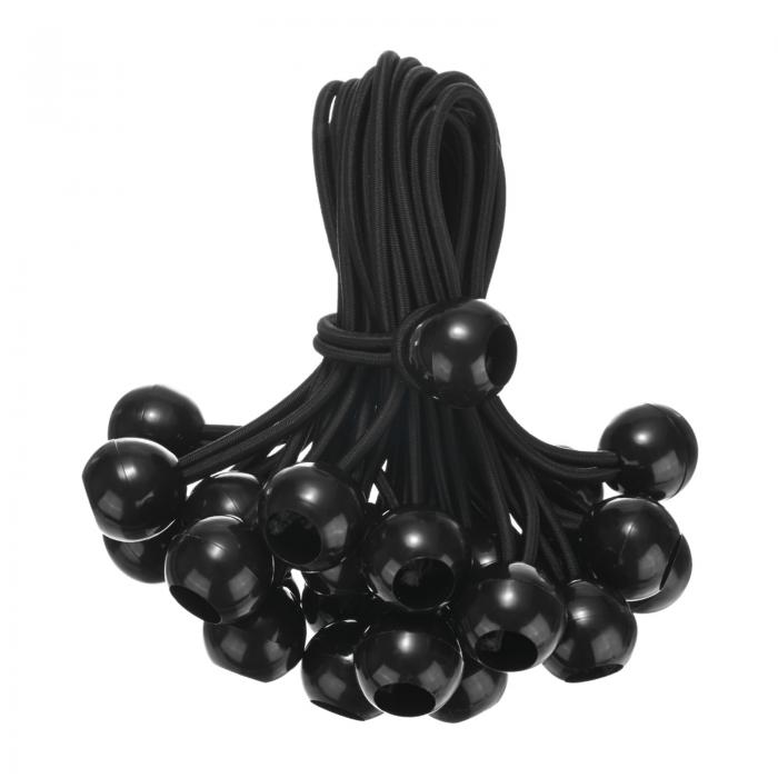 M METERXITY 25パック ボールバンジーコード 6" 高弾性キャノピー用タープタイダウンバンジーボール キ..