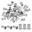 PATIKIL リベットナット M6x15 mmブ ラインドナット 金属固定ナット 建築 家具 木工 DIY 固定 接合 補修用 304材質製 40個