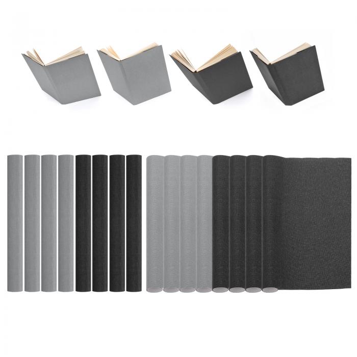 PATIKIL 35.5 x 25.5cmブックバインディングクロス 8枚 ブックカバー ブックバインディング修理クロス ..