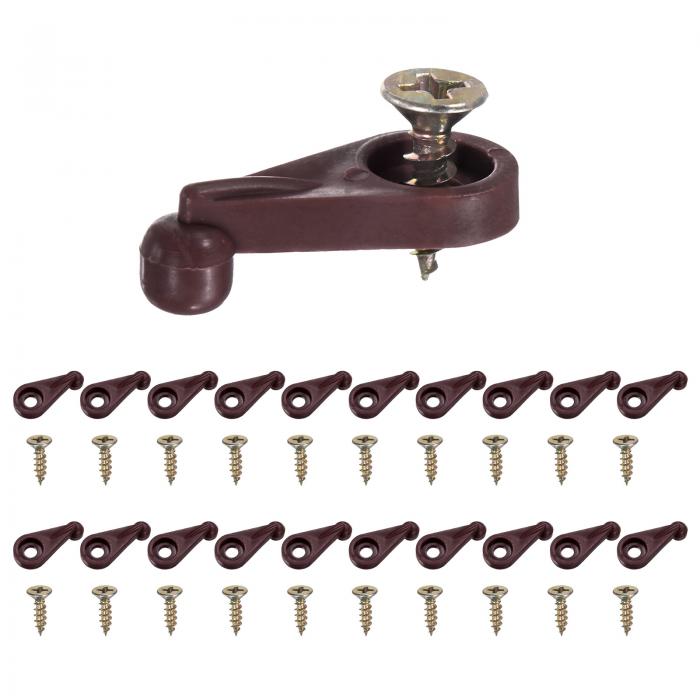 M METERXITY 200パック ガラスリテーナークリップ オフセット4mmプラスチックガラスパネルリテーナーク..