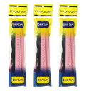 PATIKIL テニスラケットグリップテープ 3パックPUラケットオーバーグリップ ダンピングリッジ付きアンチスリップ吸収性パーフォレーテッドハンドルグリップ バドミントンピクルボール釣りロッド用 ペールピンク