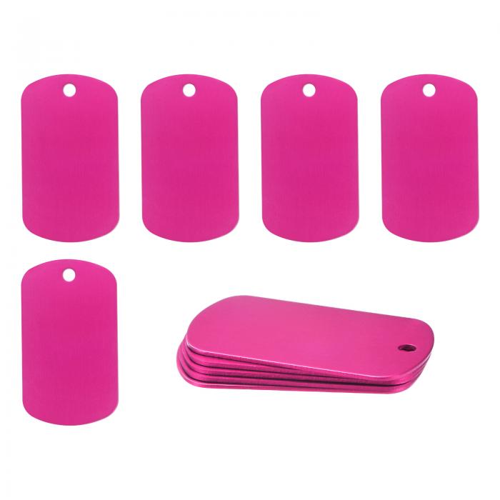 M METERXITY 10パック 空白犬タグ 2" x 1.18" x 0.04"( 縦 x 横 x 厚さ ) 彫刻用メタルスタンピング空..