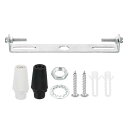 PATIKIL 110mm 照明器具取付けブらケット 1セット ユニバーサルライト 止め金具 照明器具 シェード固定用 鋼製 クロスバー ホーム ペンダント 壁...