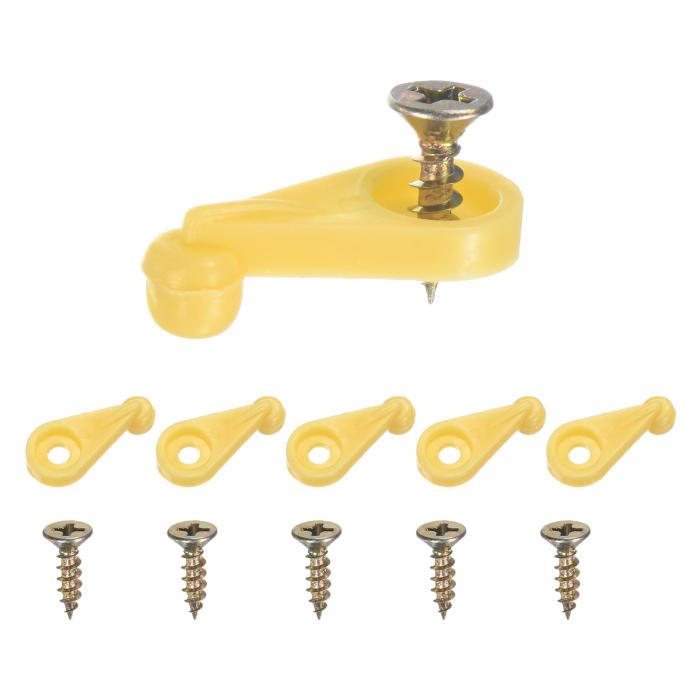 M METERXITY 50パック ガラスリテーナークリップ オフセット4mmプラスチックガラスパネルリテーナーク..