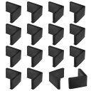 M METERXITY 16個セット L字型アングルアイアンキャップ 2 x 2" ラバーアンチスリップレッグカバー 棚/テーブル用 家具脚カバーフロアプロテクターアングルアイアンフットパッド