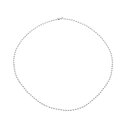 PATIKIL シルバートーン ビーズ チェーン ネックレス、チタン スチール 2mm ビーズ ボール チェーン ネックレス Y2K パンク ネックレス 女性と...