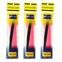 PATIKIL テニスラケットグリップテープ 3パックPUラケットオーバーグリップ ダンピングリッジ付きアンチスリップ吸収性パーフォレーテッドハンドルグリップ バドミントンピクルボール釣りロッド用 ピンク