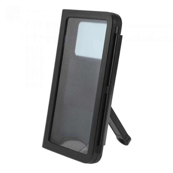 Hihaha オートバイ用電話マウントホルダー ABSアルミニウム合金PCリアビューミラーマウント用4.7"-7"/1..