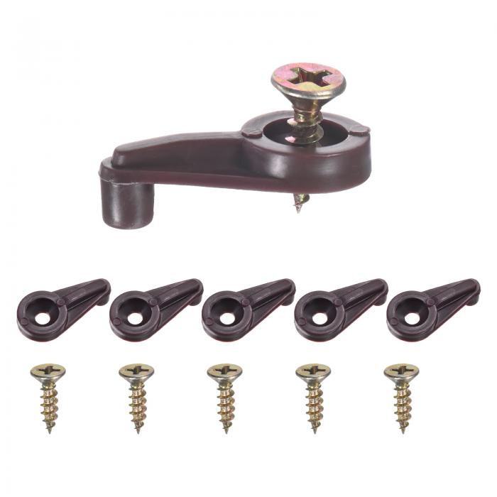 M METERXITY 50パック ガラスリテーナークリップ オフセット4mmプラスチックガラスパネルリテーナーク..