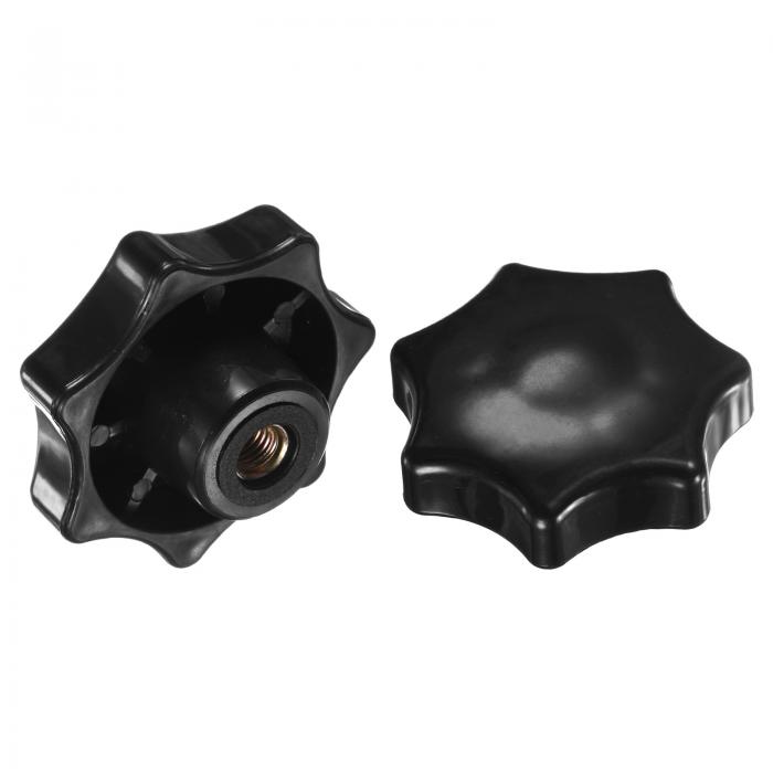 M METERXITY 2個パック 7つ星ノブ M8メスネジ 60mm 7点ヘッドブ ラインドホールクランプグリ ップハン..