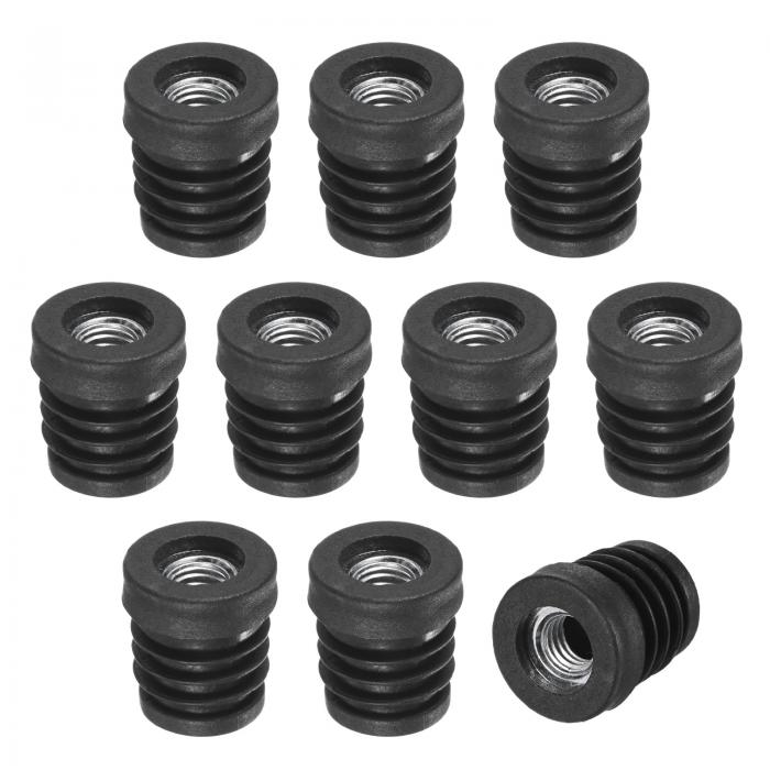 M METERXITY M8スレッド付きラウンドチューブ用10個入り 3/4"（19mm）ODプラスチックチューブインサー..