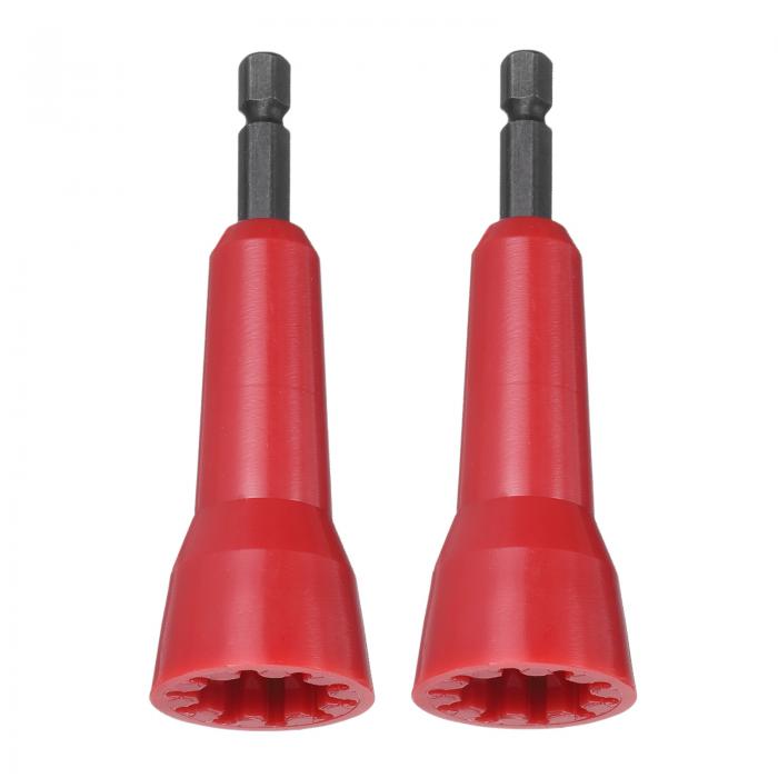 ドリル用ワイヤー捻りツール2個セット 電気工ワイヤー捻りツール 1/4"ヘックスシャンク付き 電線クイッ..