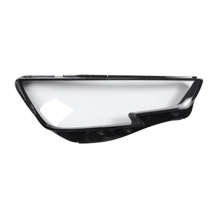 VekAuto アウディに対応A4 2016-2019用ヘッドライトレンズカバー ヘッドランプレンズ クリアレンズカバー ブラック、クリアPc 1 Pc フロントライトカー